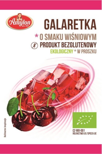 GALARETKA O SMAKU WIŚNIOWYM BIO 40 g - AMYLON