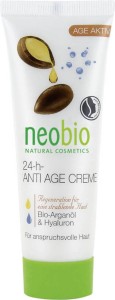 CREME ANTI - AGE WITH ARGAN OIL AND HYALURONIC ACID 24 h  EKO 50 ml - NEOBIO