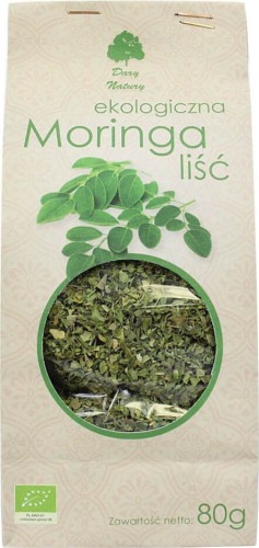HERBATKA LIŚĆ MORINGI BIO 80 g - DARY NATURY