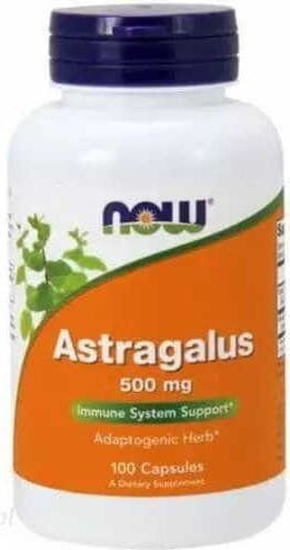 Astragalus traganek 500mg 100 kapsułek NOW FOODS