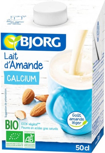 ALMONDS DRINK UHT WITH CALCIUM BIO 500 ml - BJORG