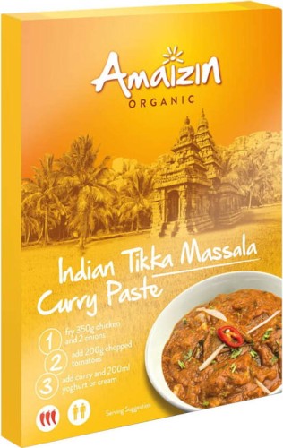 PASTE CURRY INDIAN TIKKA MASSALA BIO 80 g - AMAIZIN