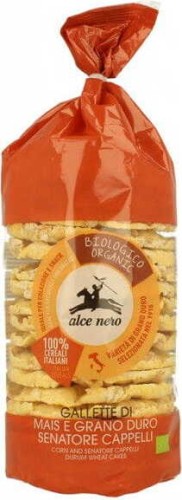Corn wafers with durum wheat senatore cappelli BIO 100 g - Alce Nero