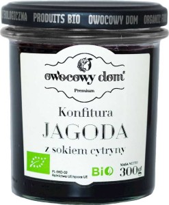 BERRY CONFITURE WITH LEMON JUICE BIO 300 g  - OWOCOWY DOM