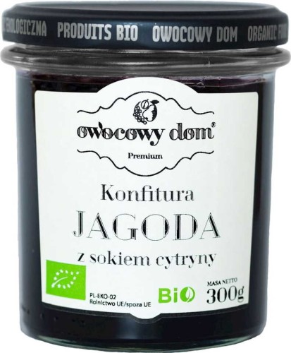BERRY CONFITURE WITH LEMON JUICE BIO 300 g  - OWOCOWY DOM