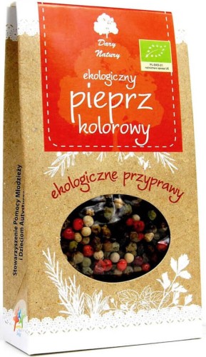 PIEPRZ KOLOROWY ZIARNO BIO 30 g - DARY NATURY