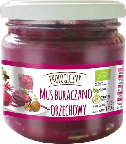 BEET-WALNUT MOUSSE BIO 170 g - FARMA ŚWIĘTOKRZYSKA