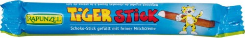 CHOCOLATE BAR WITH MILK FILLING TIGER BIO 22 g - RAPUNZEL