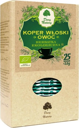 HERBATKA Z OWOCU KOPRU WŁOSKIEGO BIO (25 x 2 g) - DARY NATURY