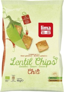 LENTIL CHIPS WITH CHILLI BIO 90 g - LIMA