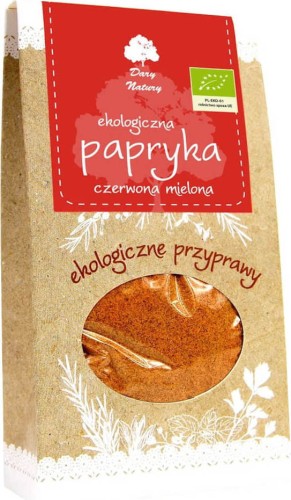 PAPRYKA CZERWONA SŁODKA MIELONA BIO 50 g - DARY NATURY