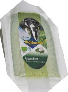 RIPENED CHEESE WITH HERBAL PESTO 50% FAT BIO 200 g - HOOIDAMMER