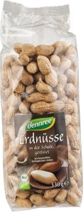 ROASTED PEANUTS IN SHELLS BIO 330 g - DENNREE