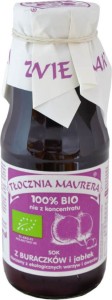 BEETROOT JUICE WITH APPLE BIO 300 ml - TŁOCZNIA MAURERA