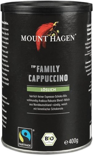 CAPPUCCINO COFFEE FAMILY FAIR TRADE BIO 400 g - MOUNT HAGEN
