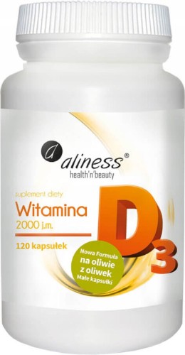 Vitamine D3 2000 IE 120 capsules Aliness