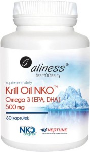 Omega 3 Krill oil NKO 500mg 60 capsules Aliness