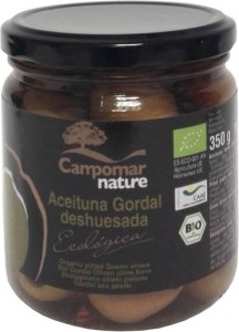 GORDAL GREEN OLIVES WITHOUT PIPS BIO 350 g - CAMPOMAR NATURE