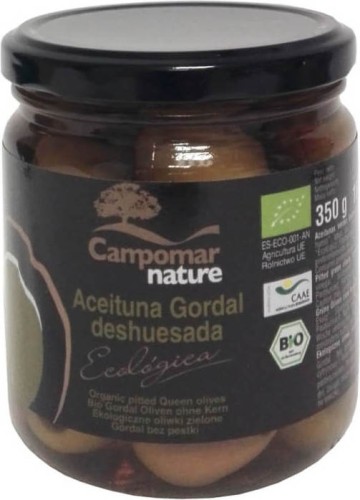 GORDAL GREEN OLIVES WITHOUT PIPS BIO 350 g - CAMPOMAR NATURE