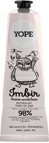 Natuurlijke Gember en Sandelhout Handcrème 100ml Yope
