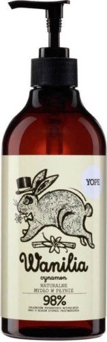 Vanilla and cinnamon liquid soap natural 500ml Yope