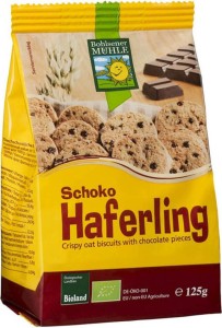 Chocolate oatmeal cookies BIO 125 g - BOHLSENER MUEHLE
