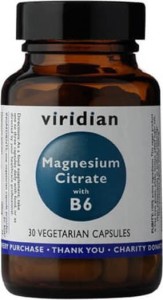 Magnesium citrate with B6 30 capsules Viridian