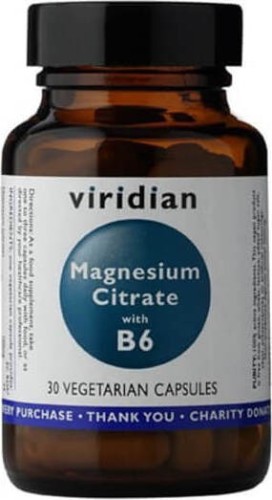 Magnesium citrate with B6 30 capsules Viridian