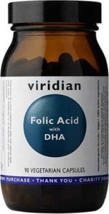 Folid acid with DHA 90 capsules Viridian
