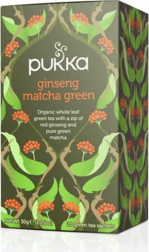 Matcha Ginseng Groene Bio thee - 20 Pukka zakjes