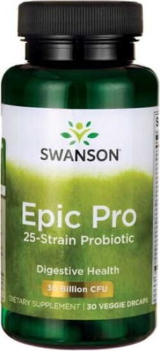 Epic Pro 25 Strain Probiotic DR 30 wegetariańskich kapsułek SWANSON