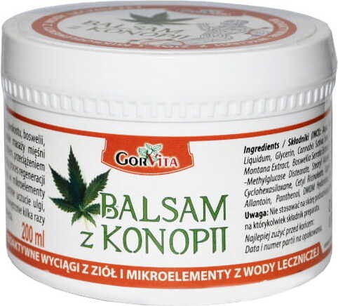 Balsam z konopii 200ml GorVita