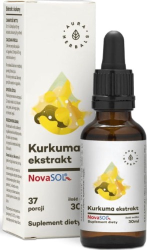 Kurkuma-extract NovaSOL 37 porties 30 ml AURA HERBALS