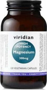 High potency magnesium 300mg 120 capsules Viridian