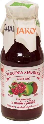 RASPBERRY JUICE WITH APPLE BIO 300 ml - TŁOCZNIA MAURERA