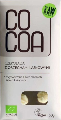 CHOCOLATE CON AVELLANAS BIO 50 g - COCOA