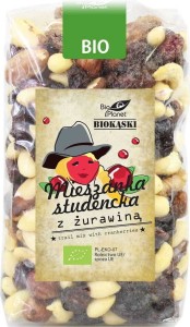 MIESZANKA STUDENCKA Z ŻURAWINĄ BIO 400 g - BIO PLANET