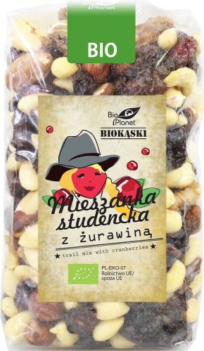 MIESZANKA STUDENCKA Z ŻURAWINĄ BIO 400 g - BIO PLANET