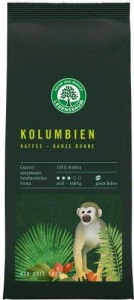 COFFEE BEANS ARABICA COLOMBIA BIO 250 g - LEBENSBAUM