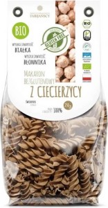 FUSILLI PASTA (FROM CHICKPEAS) GLUTEN FREE BIO 250 g - FABIJAŃSCY