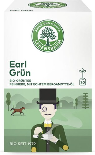 GREEN TEA EARL GREY INSTANT BIO (20 x 1,5 g) - LEBENSBAUM