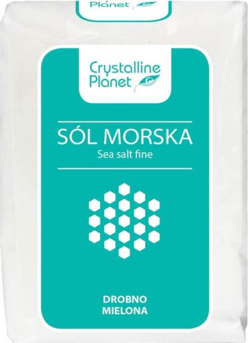 SÓL MORSKA DROBNO MIELONA 600 g - CRYSTALLINE PLANET