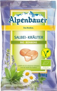 Candies with herbal flavor filling with sage vegan BIO 90g - Alpenbauer