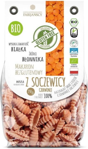 Gnocchi sardi pasta (from red lentil) gluten free BIO 250g - Fabijańscy