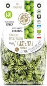 FUSILLI PASTA (FROM GREEN PEA) GLUTEN-FREE BIO 250 g - FABIJAŃSCY