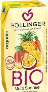 NAPÓJ WIELOOWOCOWY Z SOKIEM Z MARCHWI SUNRISE BIO 200 ml - HOLLINGER