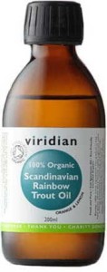 ORGANIC OIL FROM SCANDINAVIAN RAINBOW TROUT 200ml VIRIDIAN