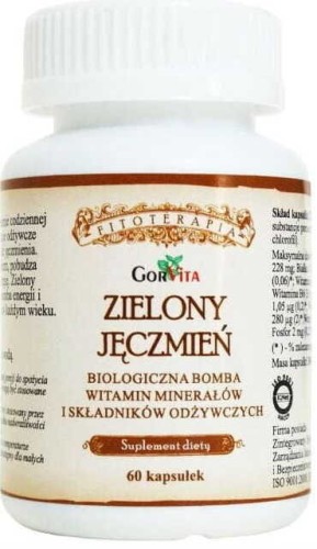 Groene gerst jonge gerst 220 mg 60 capsules GorVita