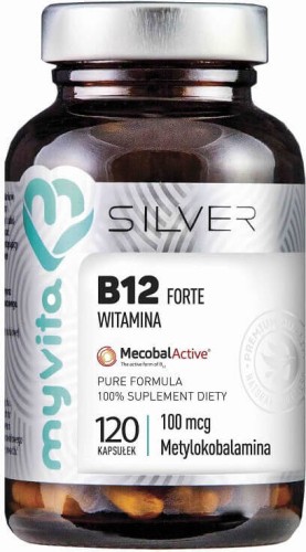 Vitamine B12 Forte 100mcg methylcobalamine 120 capsules MyVita Silver Pure