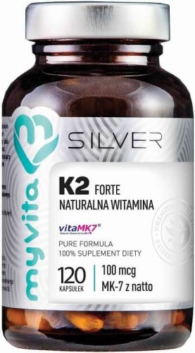 Vitamin K2 Forte VitaMK-7 100mcg 120 capsules MyVita Silver Pure